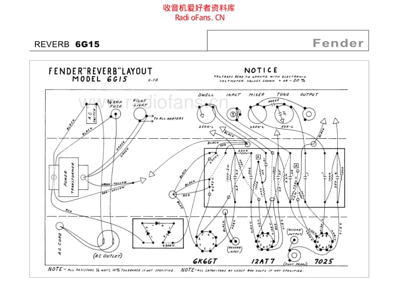 Fender_reverb_6g15 电路图 维修原理图.pdf_第1页