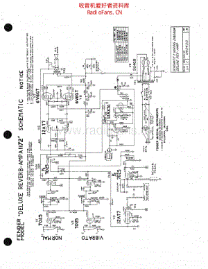 Fender_deluxereverb_a1172 电路图 维修原理图.pdf
