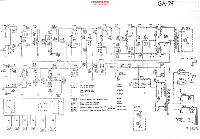 Gibson_ga75_new 电路图 维修原理图.pdf_第1页