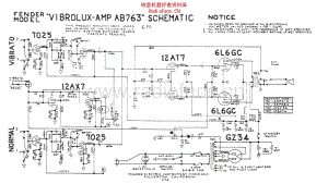 Fender_vibrolux_ab763_schem 电路图 维修原理图.pdf
