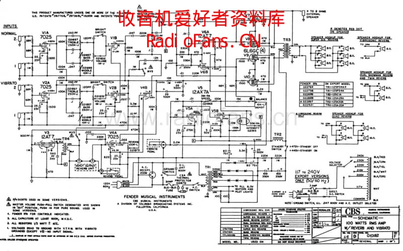 Fender_twin_reverb_sf_100_schem 电路图 维修原理图.pdf_第1页