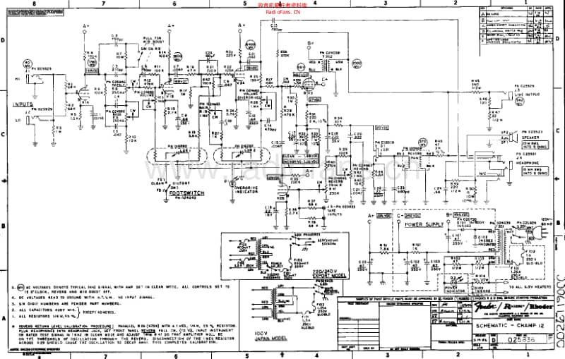 Fender_champ_12_schem 电路图 维修原理图.pdf_第1页