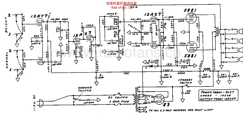 Fender_bassman_5f6_schem 电路图 维修原理图.pdf_第1页