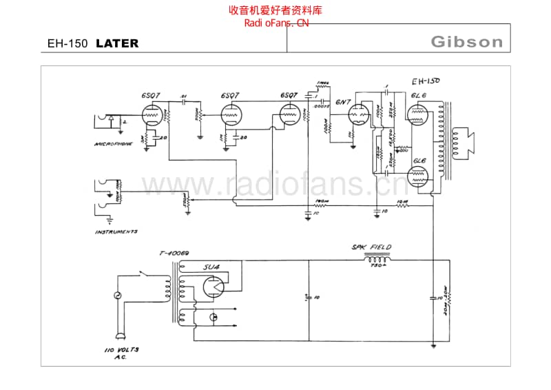 Gibson_eh_150_later 电路图 维修原理图.pdf_第1页