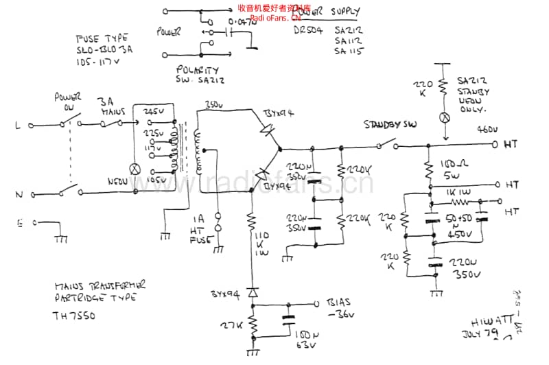 Hiwatt_50w_sa115 电路图 维修原理图.pdf_第2页