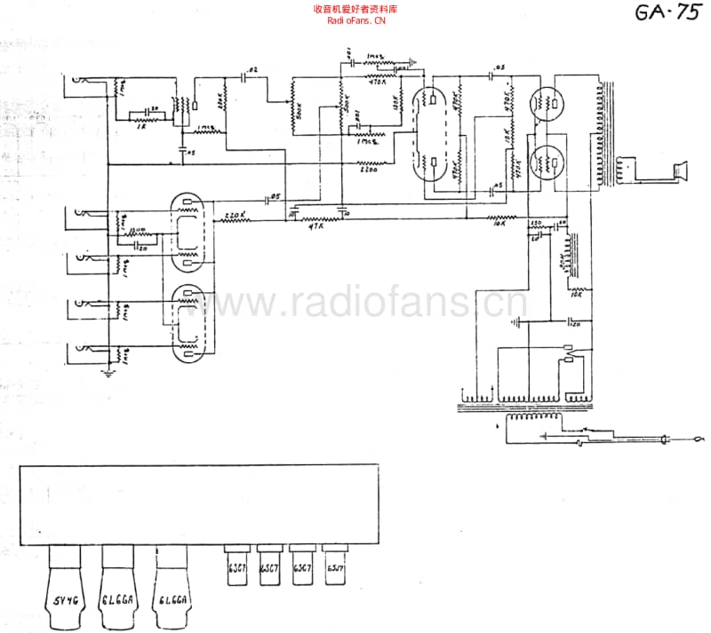 Gibson_ga75_old 电路图 维修原理图.pdf_第1页