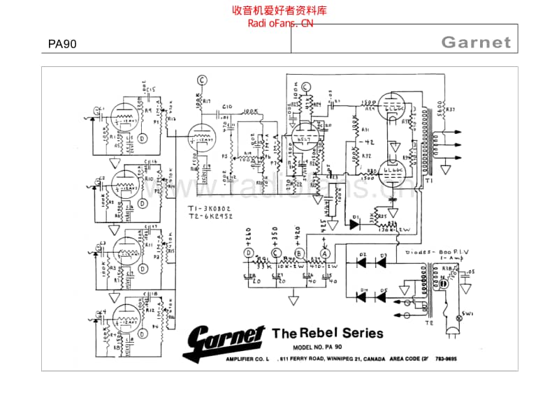 Garnet_pa90_pa90r_rebel 电路图 维修原理图.pdf_第1页