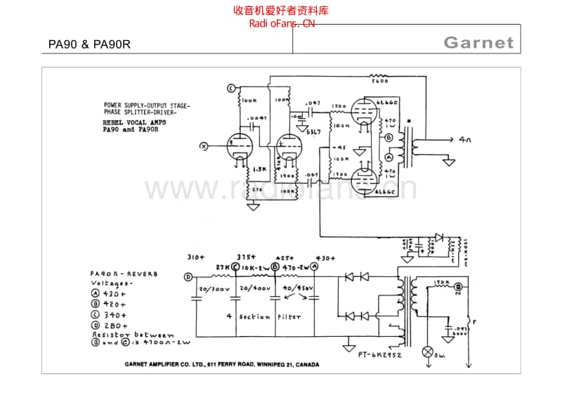 Garnet_pa90_pa90r_rebel 电路图 维修原理图.pdf_第3页