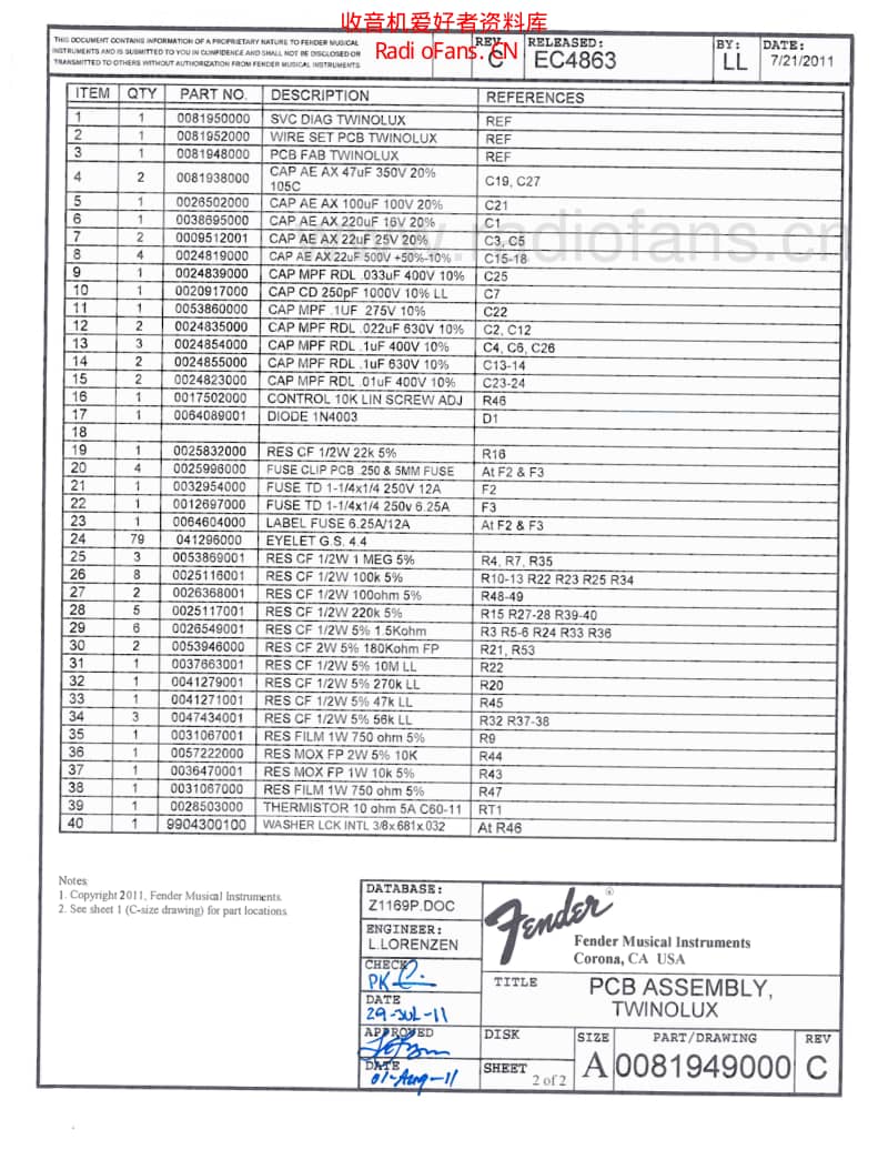 Fender_Clapton_Twinolux_A 电路图 维修原理图.pdf_第2页