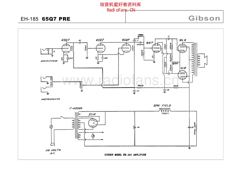 Gibson_eh_185_65q7_pre 电路图 维修原理图.pdf_第1页