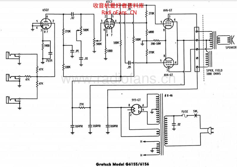 Gretsch6155_6156 电路图 维修原理图.pdf_第1页