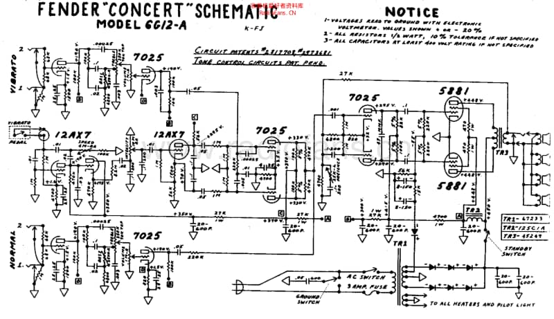 Fender_concert_6g12a_schem 电路图 维修原理图.pdf_第1页