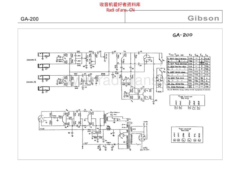 Gibson_ga_200 电路图 维修原理图.pdf_第1页