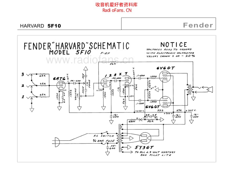 Fender_harvard_5f10 电路图 维修原理图.pdf_第2页