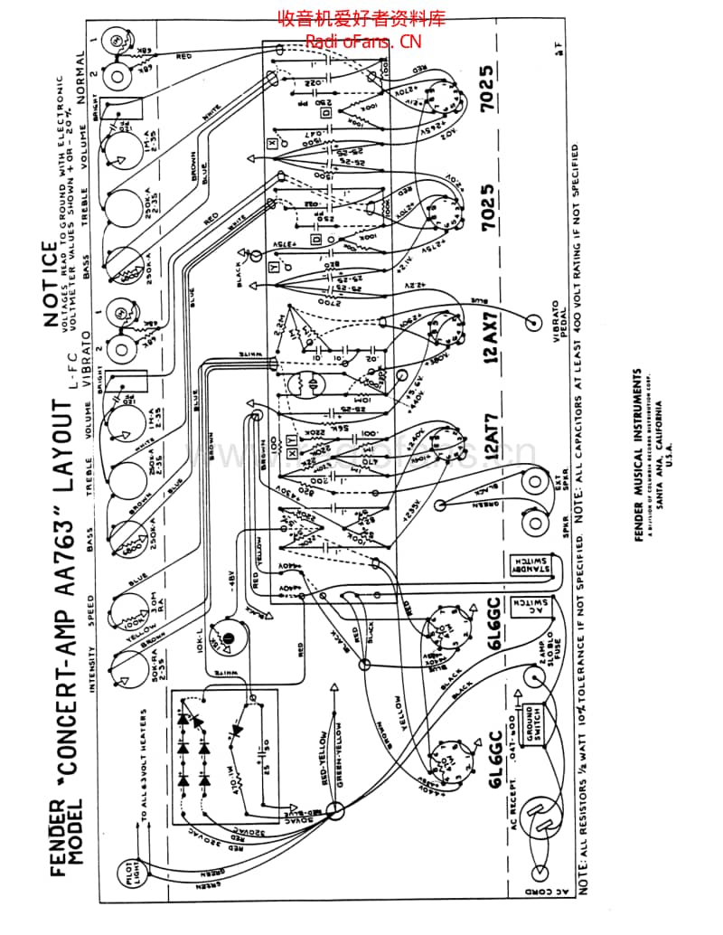 Fender_concert_aa763 电路图 维修原理图.pdf_第2页