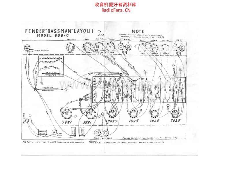 Fender_bassman_6g6c 电路图 维修原理图.pdf_第2页