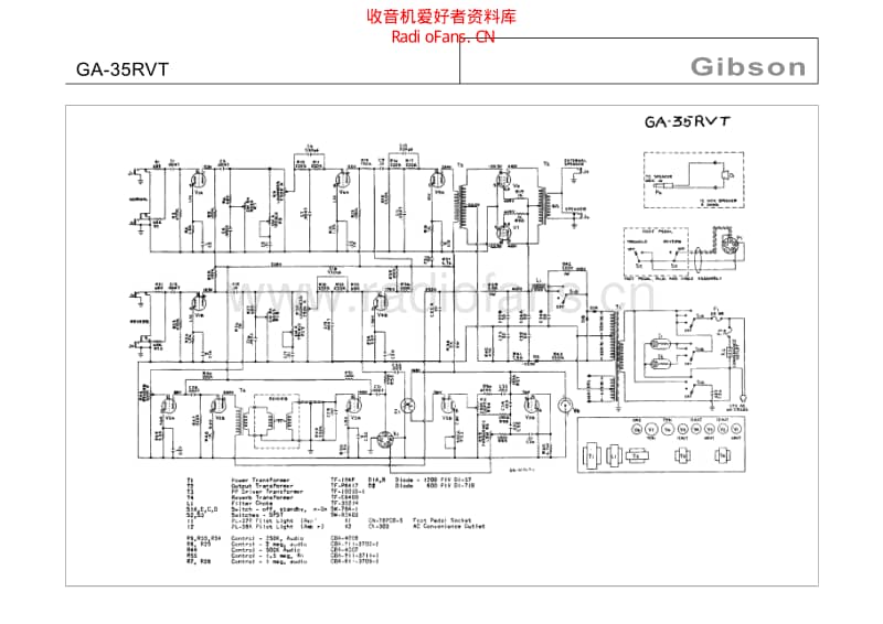 Gibson_ga_35rvt 电路图 维修原理图.pdf_第1页