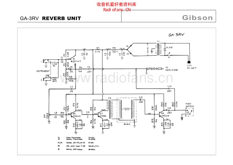 Gibson_ga_3rv_reverb_unit 电路图 维修原理图.pdf_第1页