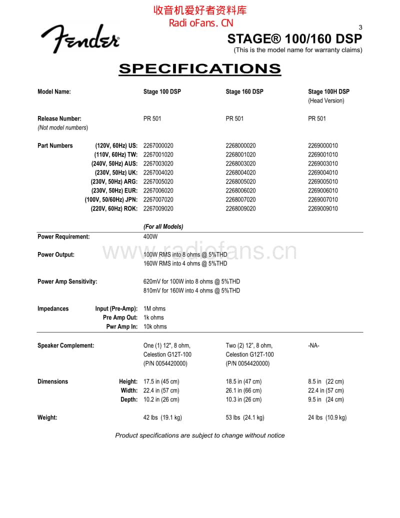 Fender_stage_100_160_dsp 电路图 维修原理图.pdf_第3页