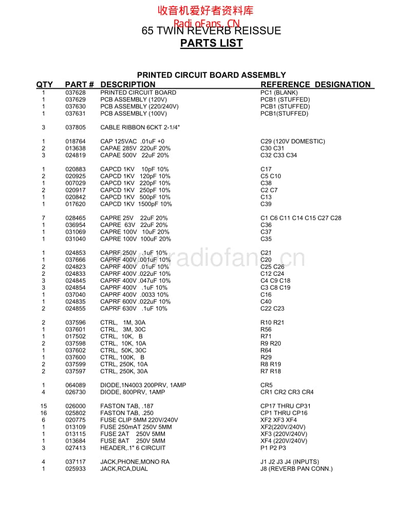 Fender_65_twin_reverb_sm 电路图 维修原理图.pdf_第3页