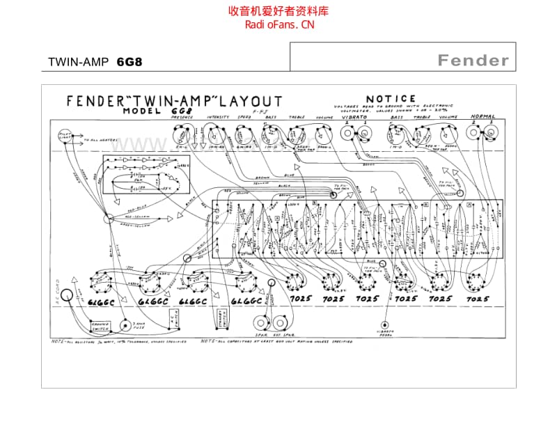 Fender_twin_6g8 电路图 维修原理图.pdf_第1页