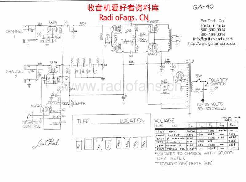 Gibson_ga40 电路图 维修原理图.pdf_第1页