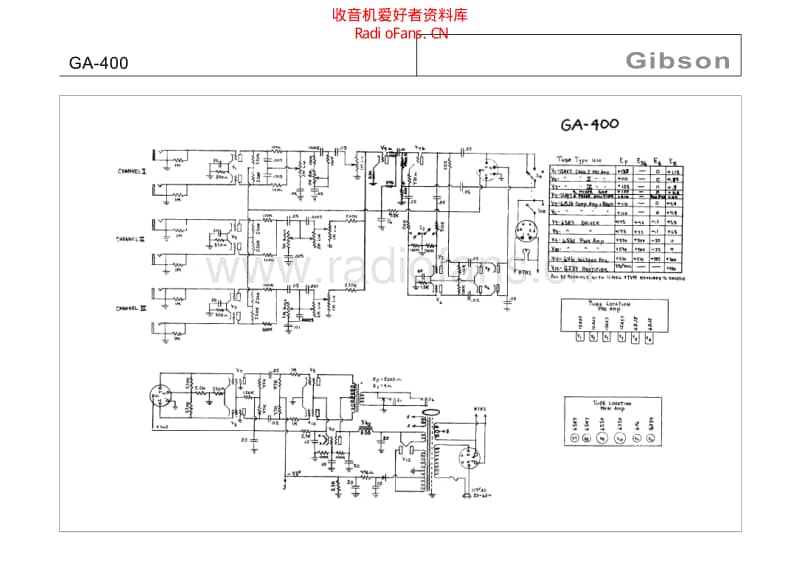 Gibson_ga_400 电路图 维修原理图.pdf_第1页