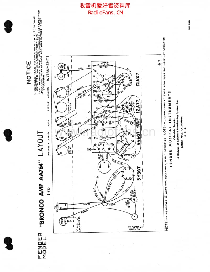 Fender_bronco_aa764 电路图 维修原理图.pdf_第2页