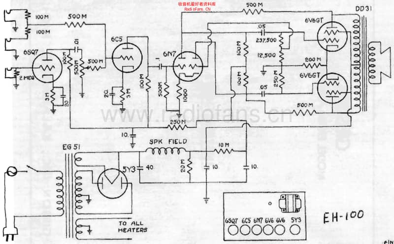 Gibson_eh100_2 电路图 维修原理图.pdf_第1页