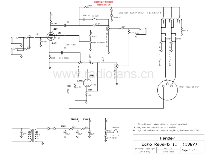 Fender_echoreverb_ii_oilcan 电路图 维修原理图.pdf_第1页