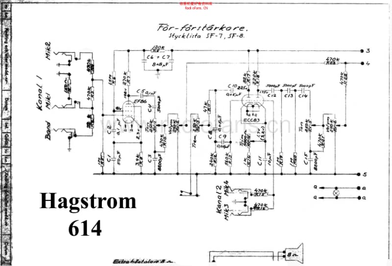 Hagstrom_614 电路图 维修原理图.pdf_第1页