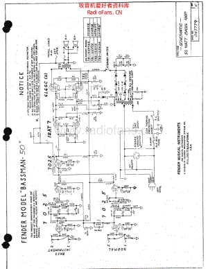 Fender_bassman50 电路图 维修原理图.pdf