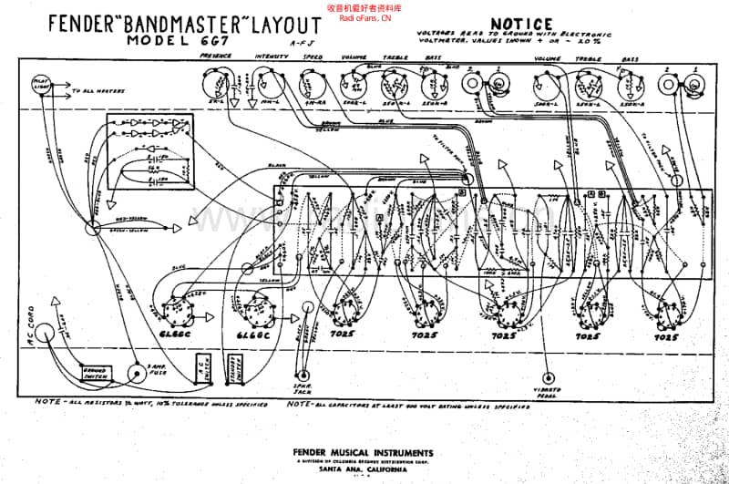 Fender_bandmaster_6g7_schem 电路图 维修原理图.pdf_第2页