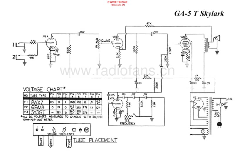 Gibson_ga_5t_61_skylark 电路图 维修原理图.pdf_第1页