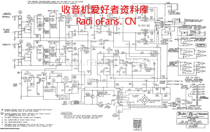 Fender_twin_reverb_sf_135_schem 电路图 维修原理图.pdf_第1页