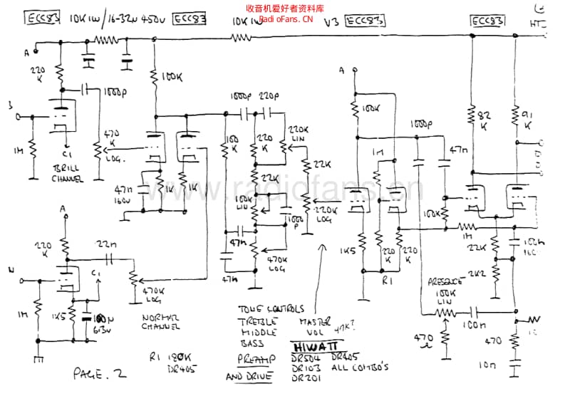 Hiwatt_200w_dr201 电路图 维修原理图.pdf_第1页