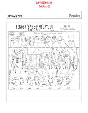 Fender_bassman_5e6 电路图 维修原理图.pdf