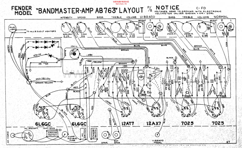 Fender_bandmaster_ab763_schem 电路图 维修原理图.pdf_第2页