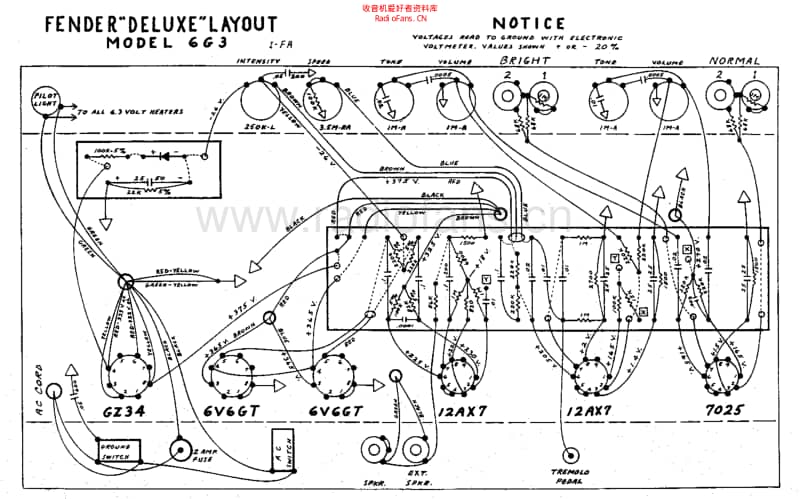 Fender_deluxe_6g3_schem 电路图 维修原理图.pdf_第2页