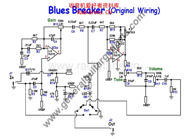 Ggg_marshall_bluesbreaker_overdrive 电路图 维修原理图.pdf_第1页