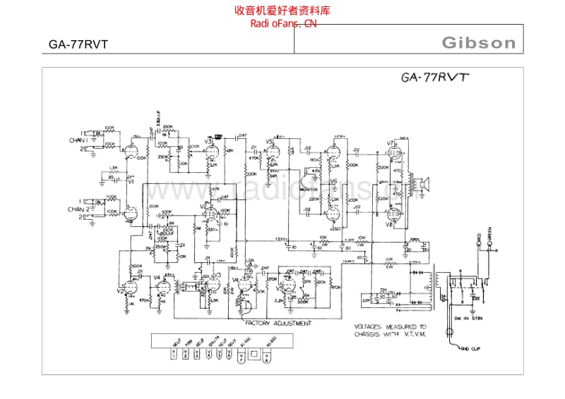 Gibson_ga_77rvt 电路图 维修原理图.pdf_第1页