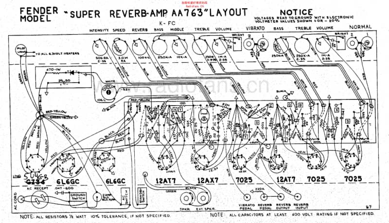 Fender_super_reverb_aa763_schem 电路图 维修原理图.pdf_第2页