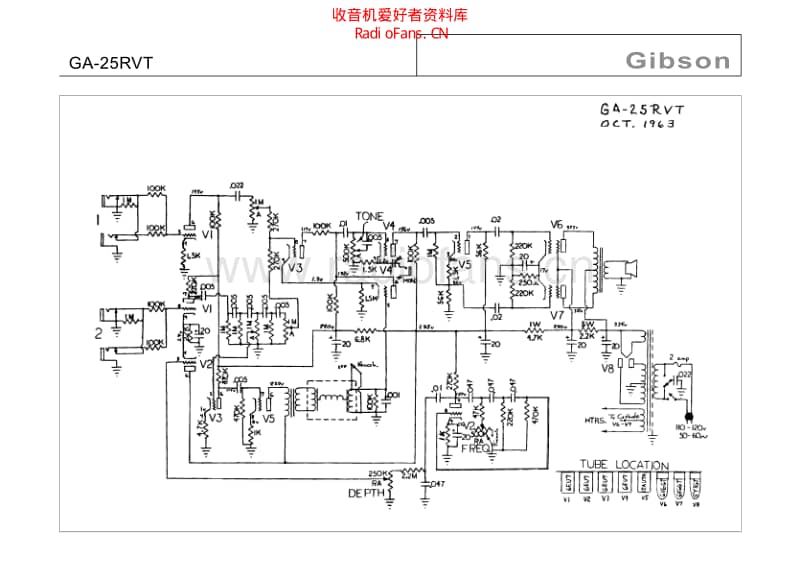 Gibson_ga_25rvt 电路图 维修原理图.pdf_第1页