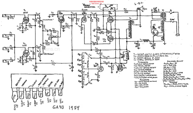 Gibson_ga_40_54_early 电路图 维修原理图.pdf_第3页