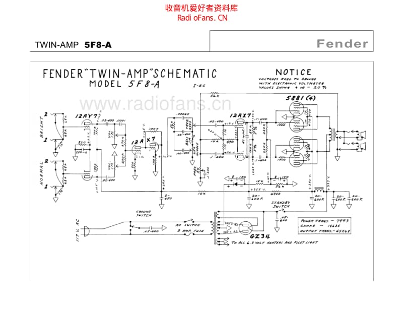 Fender_twin_5f8a 电路图 维修原理图.pdf_第2页