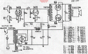 Gibson_eh100_1 电路图 维修原理图.pdf