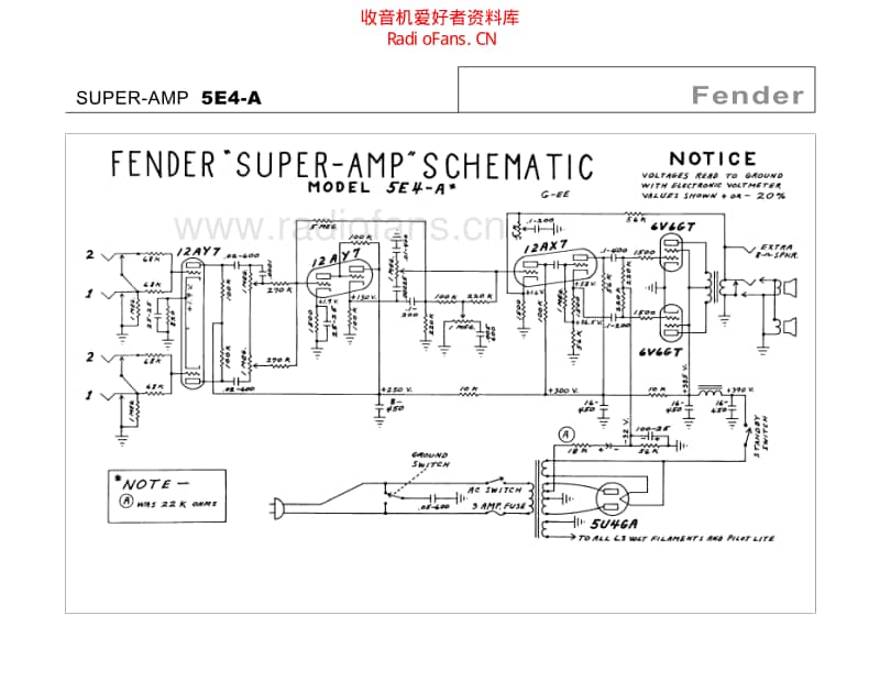 Fender_super_5e4a 电路图 维修原理图.pdf_第2页