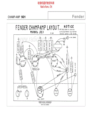 Fender_champ_5c1 电路图 维修原理图.pdf
