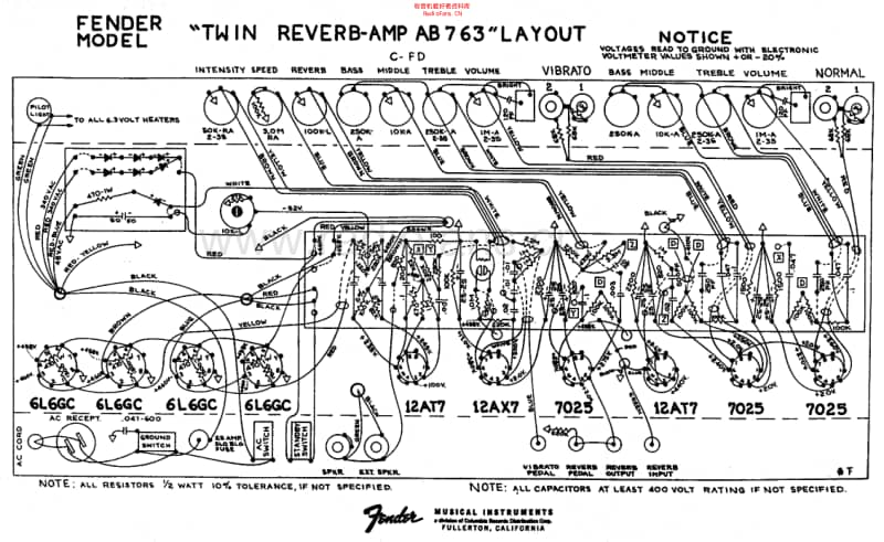 Fender_twin_reverb_ab763_schem 电路图 维修原理图.pdf_第2页