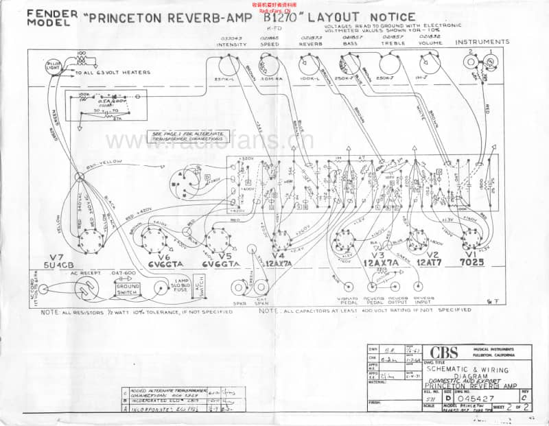 Fender_princeton_reverb_bf_ab1270 电路图 维修原理图.pdf_第2页